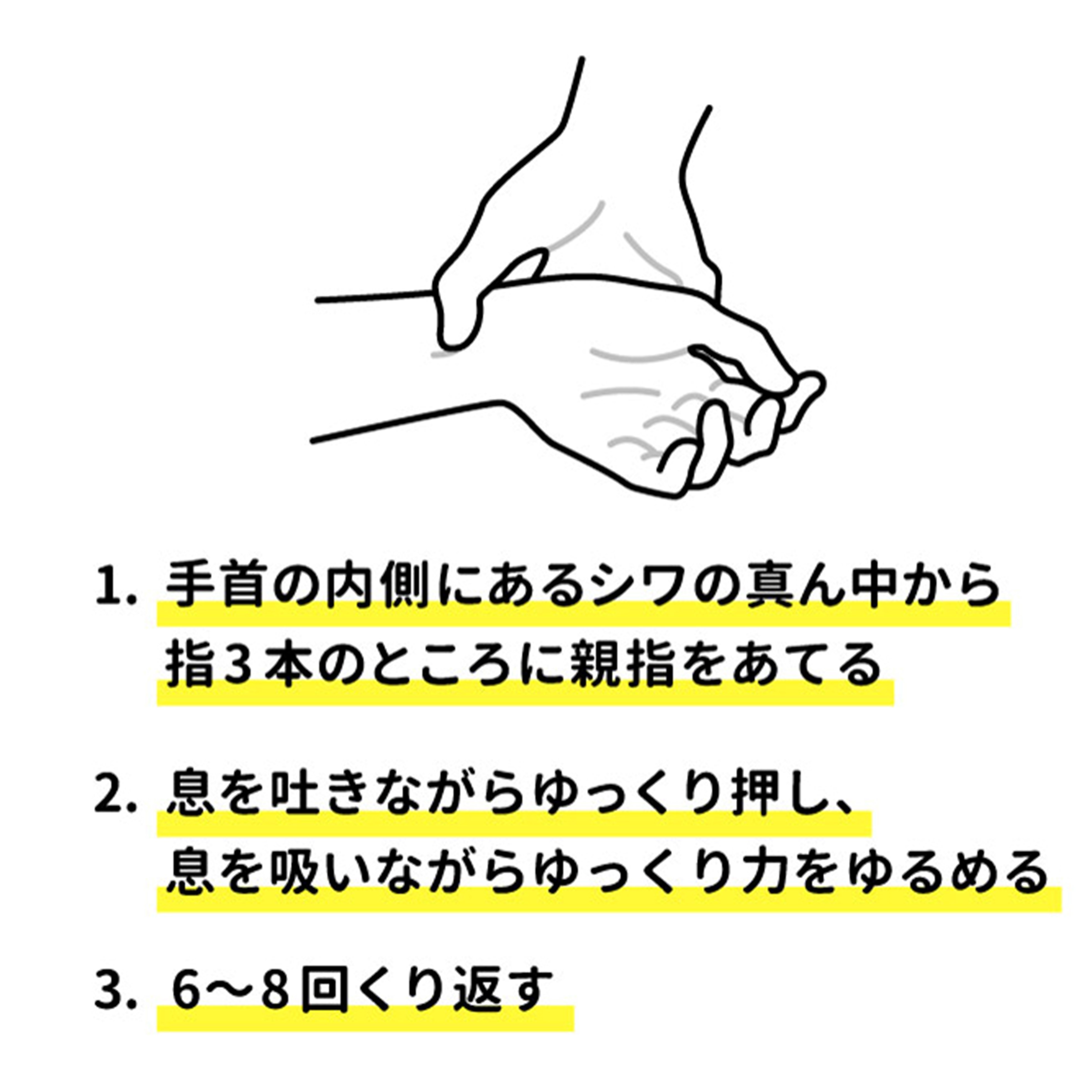 つぼ押し①「内関(ないかん)」